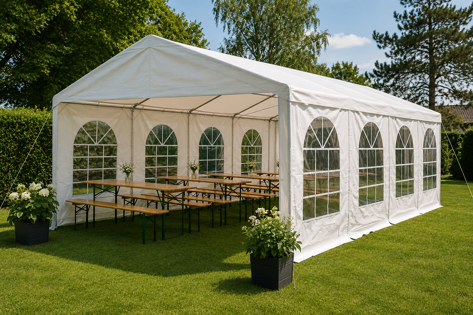 Partyzelt/Faltpavillon 3x6m